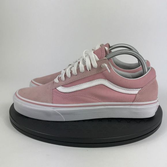 Vans Old Skool Pink/White Athletic Skate Casual Shoes Women’s Size 9 - Picture 8 of 12